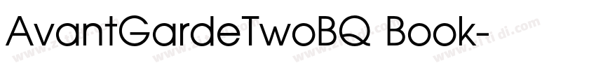 AvantGardeTwoBQ Book字体转换